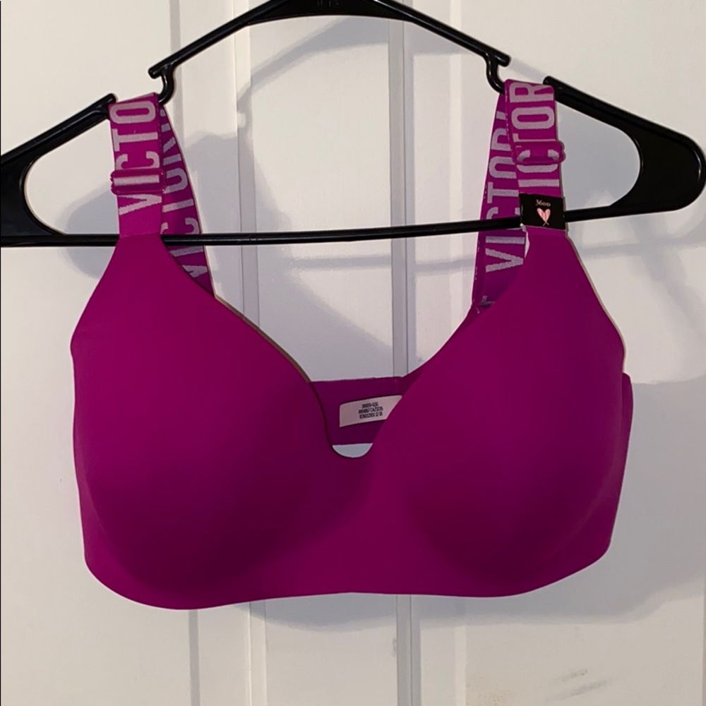 VICTORIA SECRET Pink/ Purple 36DD Bra; NWT